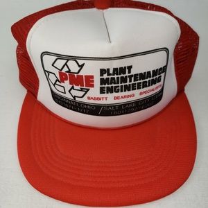 Vintage Red Mesh Trucker SnapBack Hat